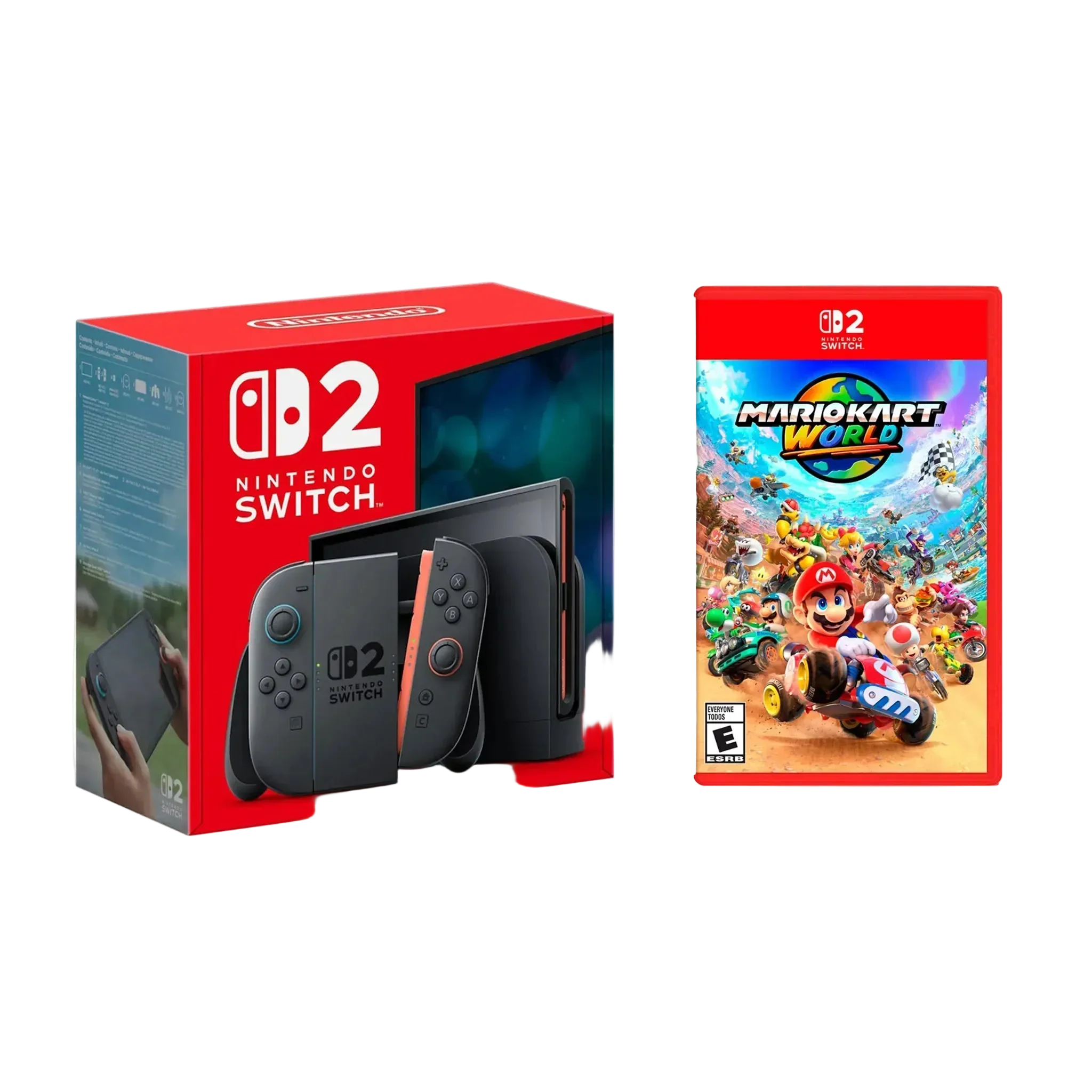 Nintendo Switch 2 + Mario Kart World (Physical Cartridge)